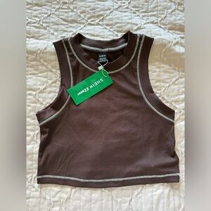 SHEIN lined detailed crop top.